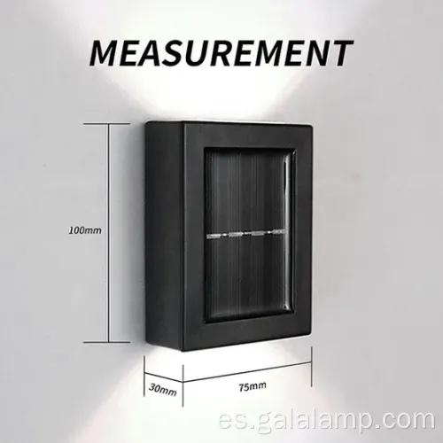 Luz de pared LED solar al aire libre - Diseño ecológico